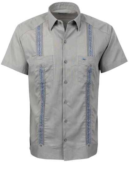 Texas Standard Tejas Guayabera Shirt - Smoke