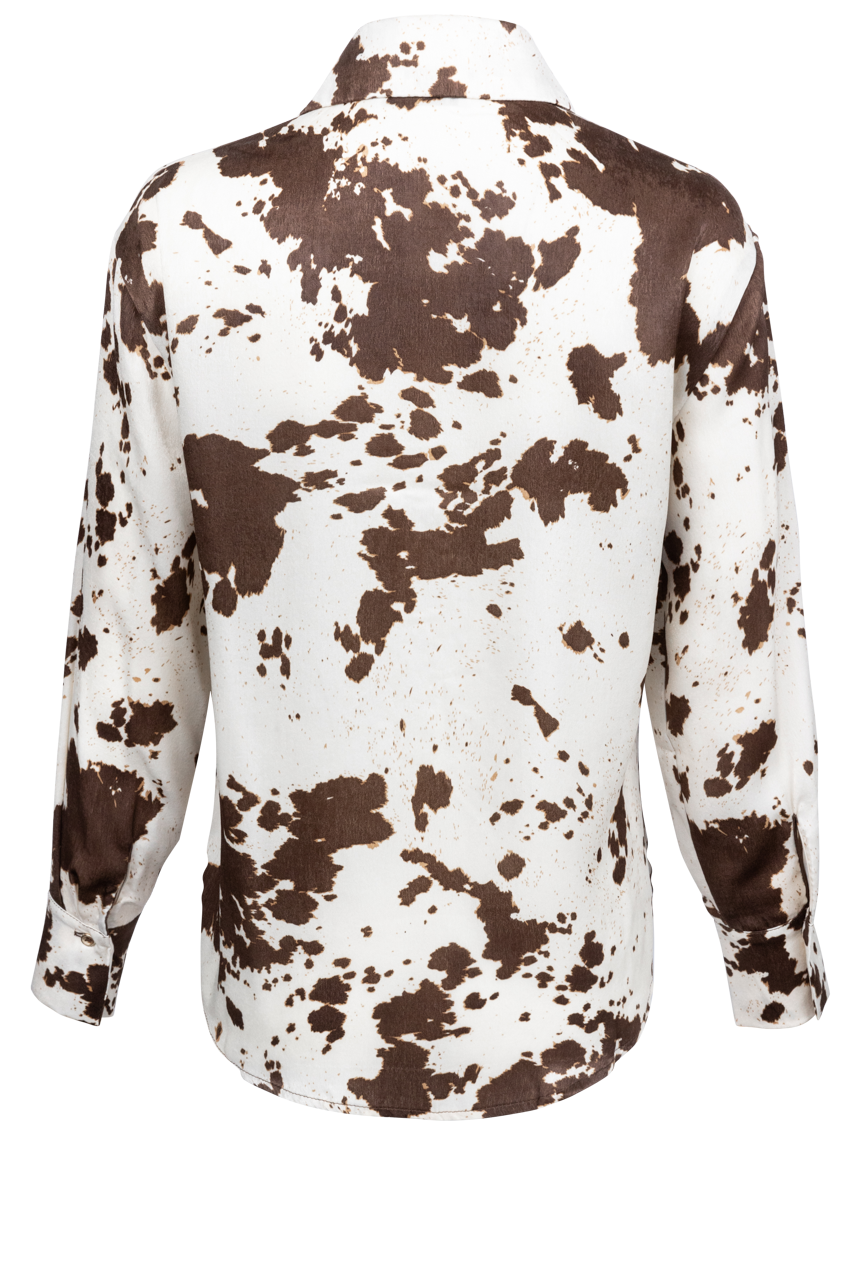 Urban Daizy Cowhide Print Western Shirt