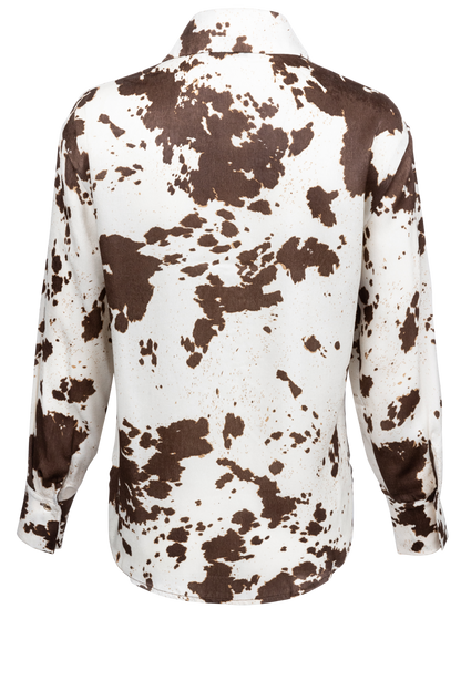 Urban Daizy Cowhide Print Western Shirt