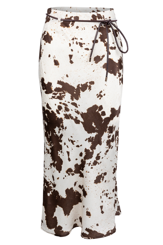 Urban Daizy Cowhide Print Skirt