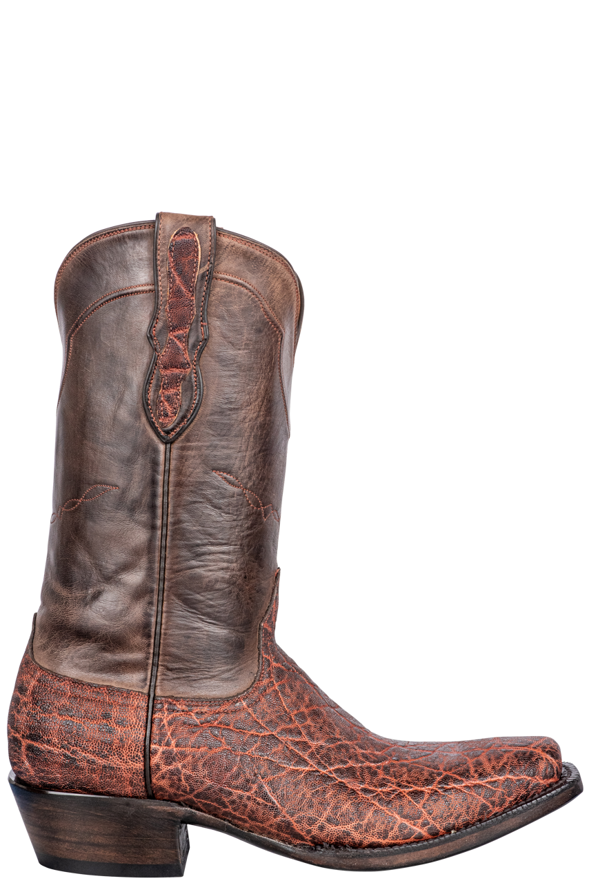 Black Jack Men's Vintage Elephant Cowboy Boots - Chestnut