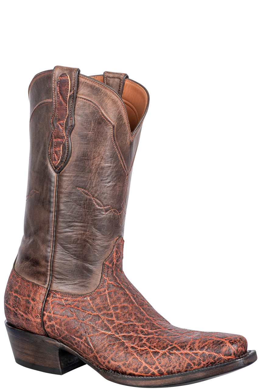 Black Jack Vintage Elephant Cowboy Boots - Chestnut