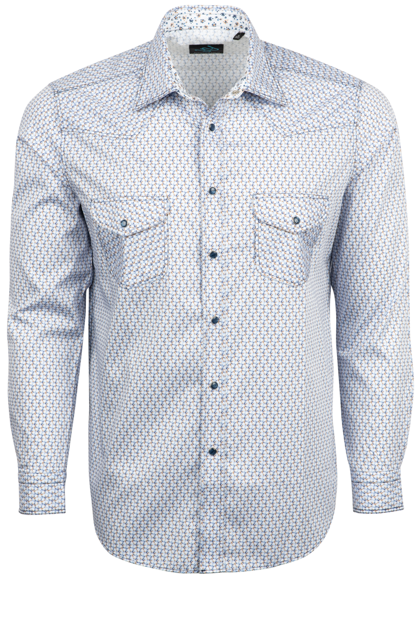 Pinto Ranch YY Collection Snap Front Sport Shirt - Lucky Clover