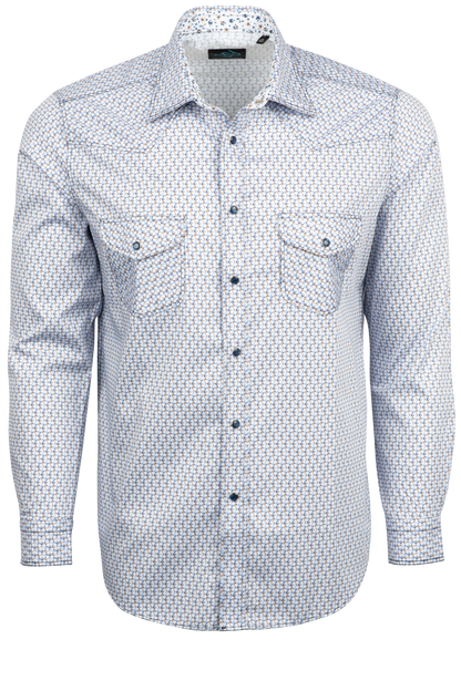 Pinto Ranch YY Collection Snap Front Sport Shirt - Lucky Clover