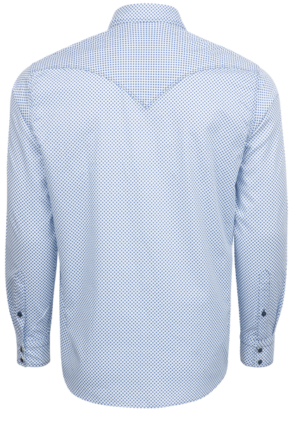 Pinto Ranch YY Collection Snap Front Shirt - Blue Star