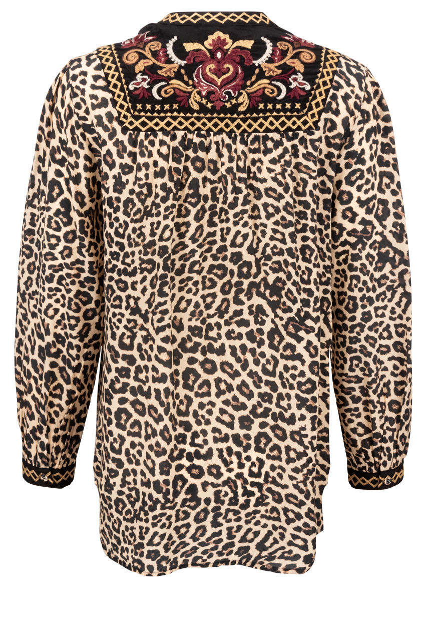 Johnny Was Tassel Yoke Blouse