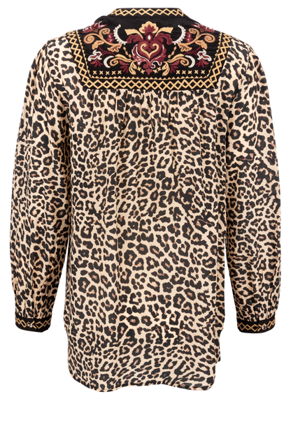 Johnny Was Tassel Yoke Blouse