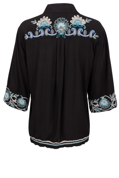 Johnny Was Kimono Sleeve Shirt