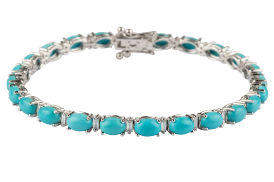 Sleeping Beauty Turquoise Chain Bracelet