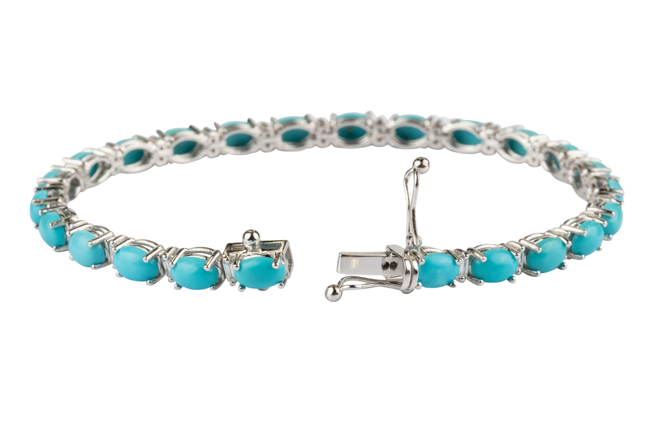 Sleeping Beauty Turquoise Chain Bracelet