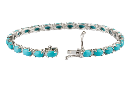 Sleeping Beauty Turquoise Chain Bracelet