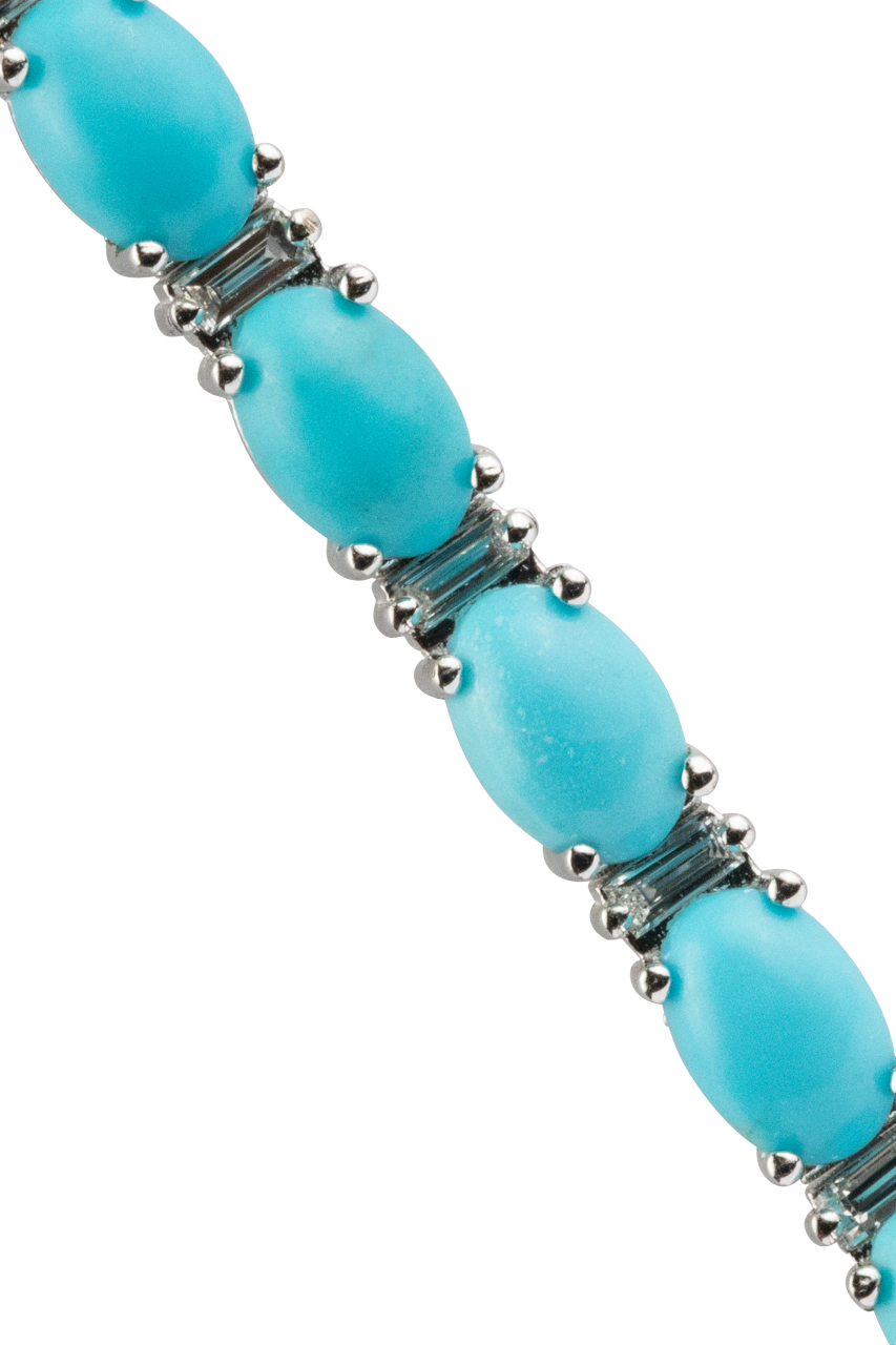 Sleeping Beauty Turquoise Chain Bracelet