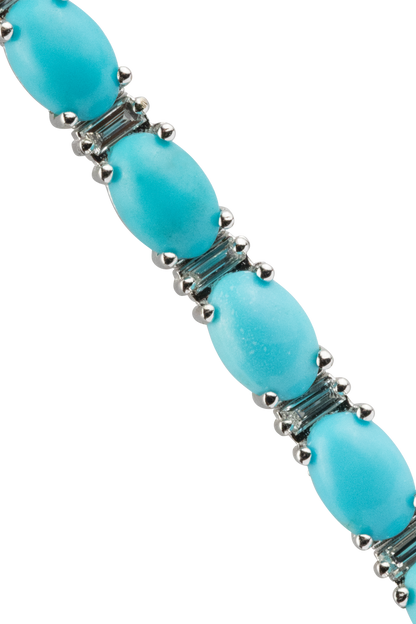 Sleeping Beauty Turquoise Chain Bracelet