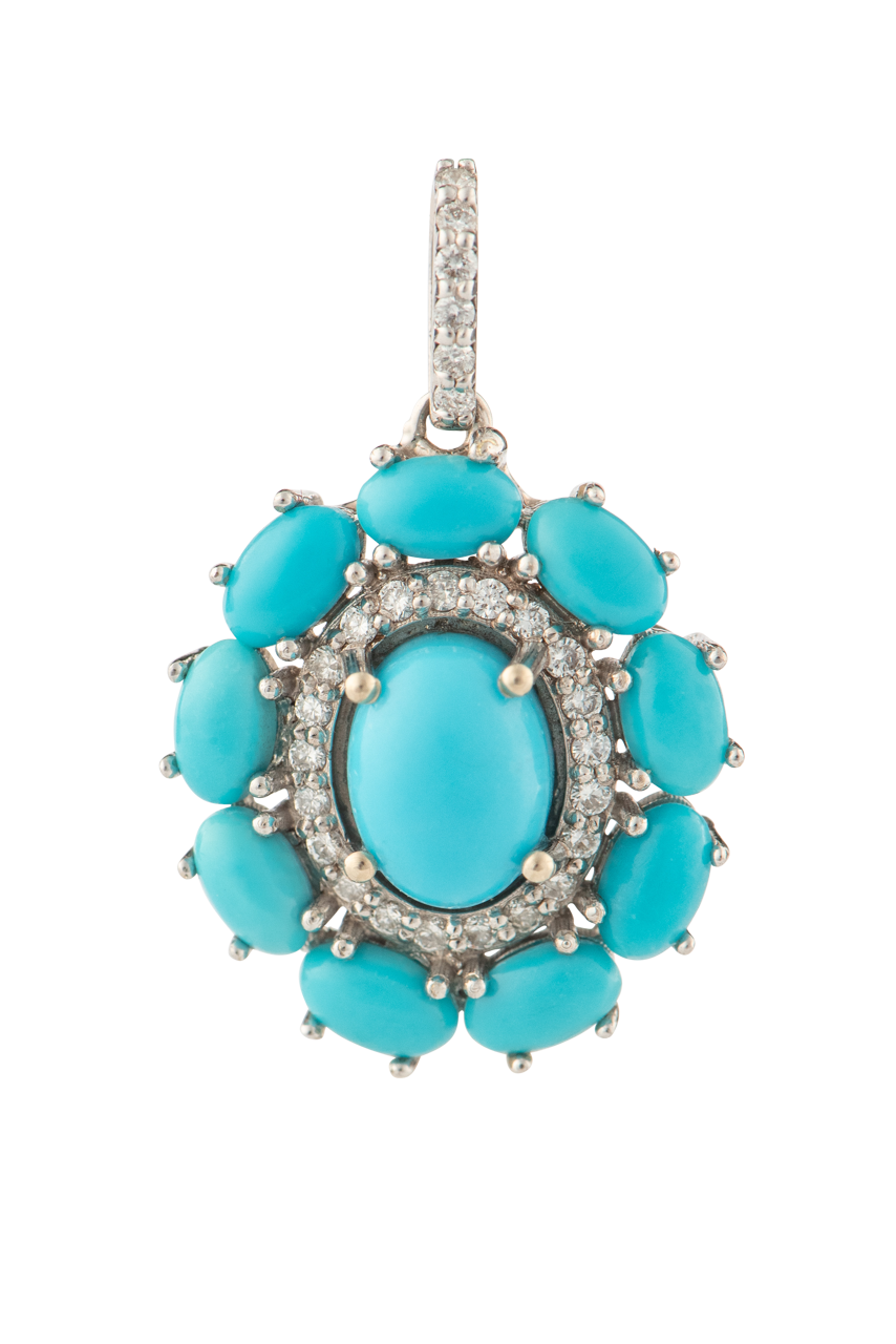 Sleeping Beauty Turquoise Pendant