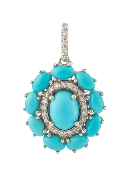 Sleeping Beauty Turquoise Pendant