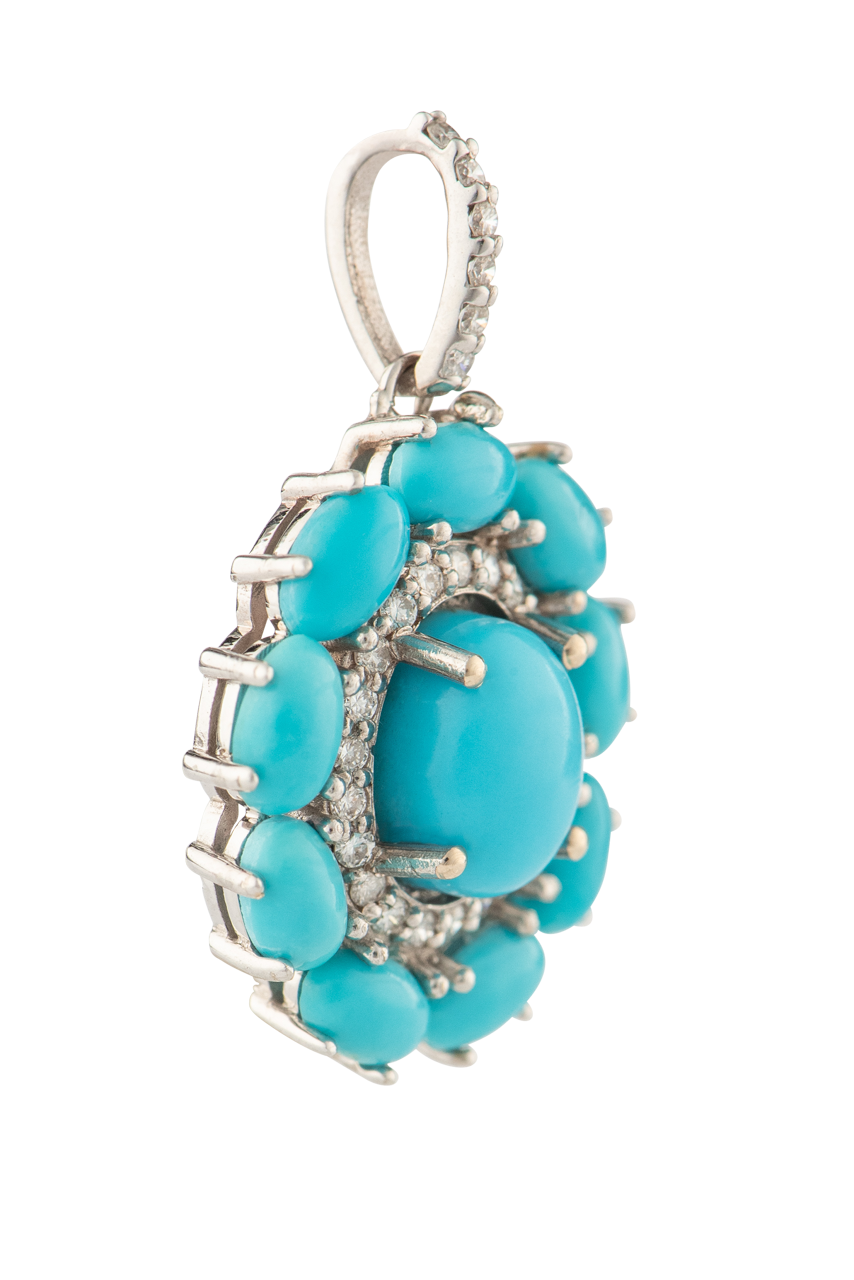 Sleeping Beauty Turquoise Pendant