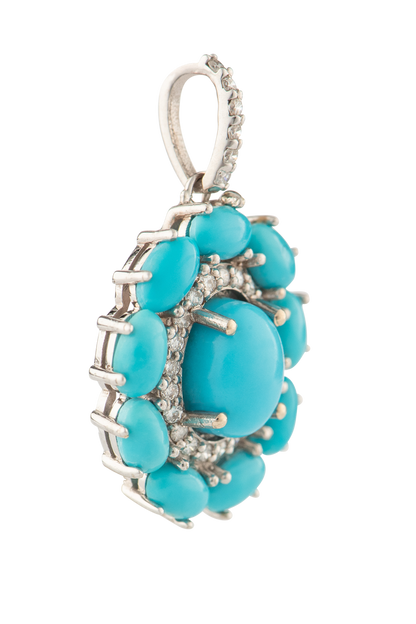 Sleeping Beauty Turquoise Pendant