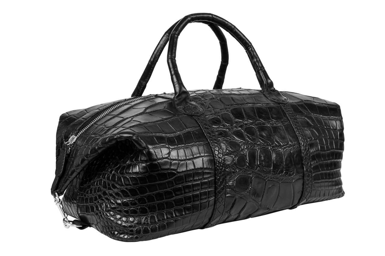 Maverick's Alligator Weekender Bag - Black