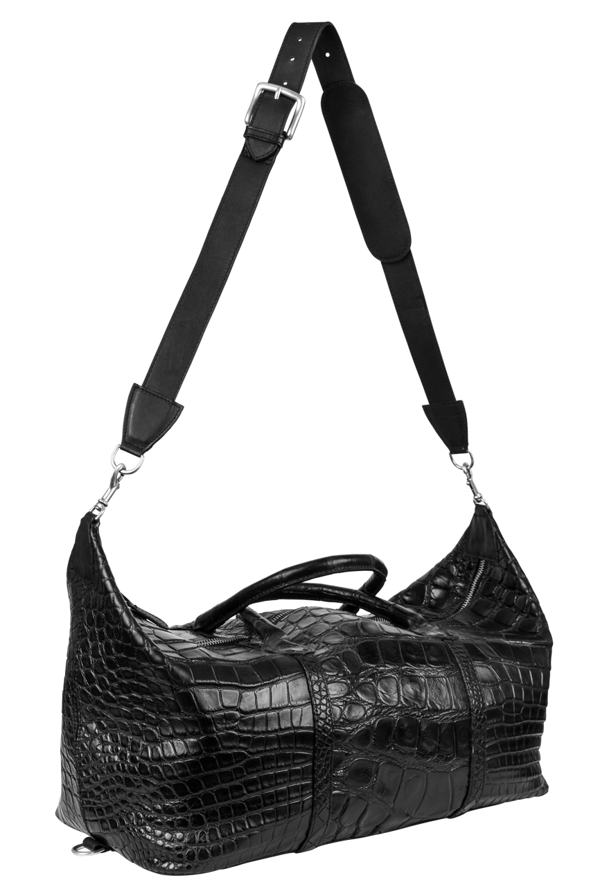 Maverick's Alligator Weekender Bag - Black