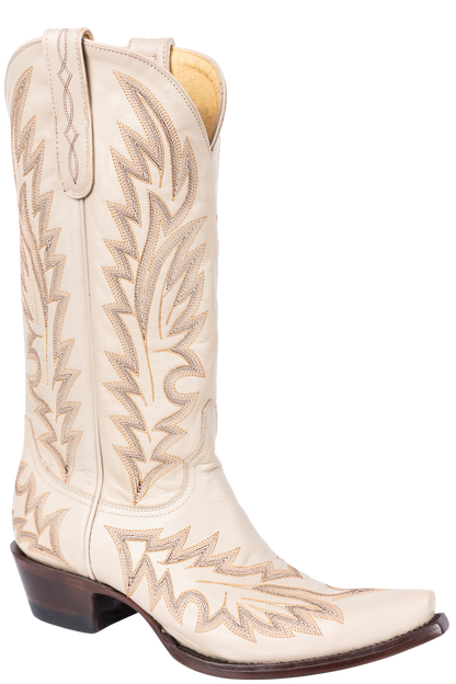 Old Gringo Yippee Ki Yay Wilkie Cowgirl Boots - Bone