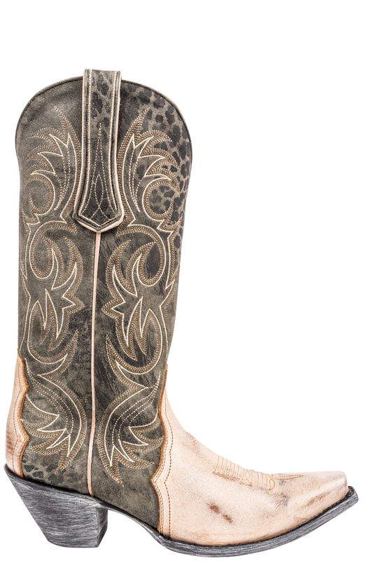Old Gringo Somers Cowgirl Boots - Tan and Green