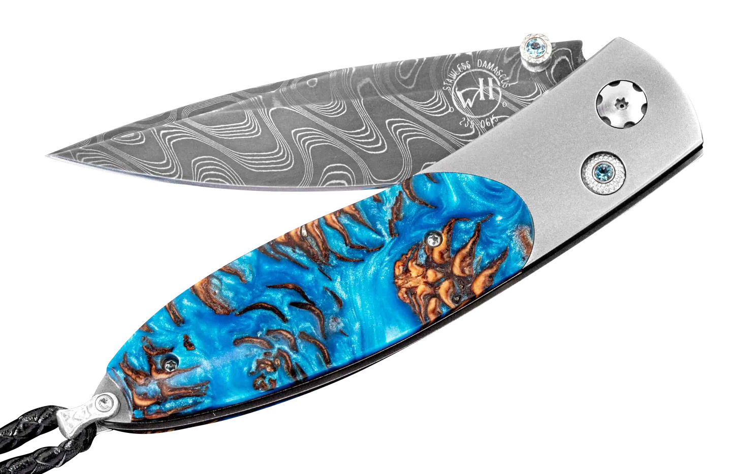 William Henry Blue Pine Pocket Knife