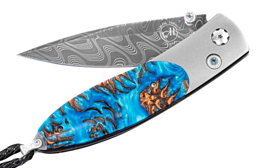 William Henry Blue Pine Pocket Knife