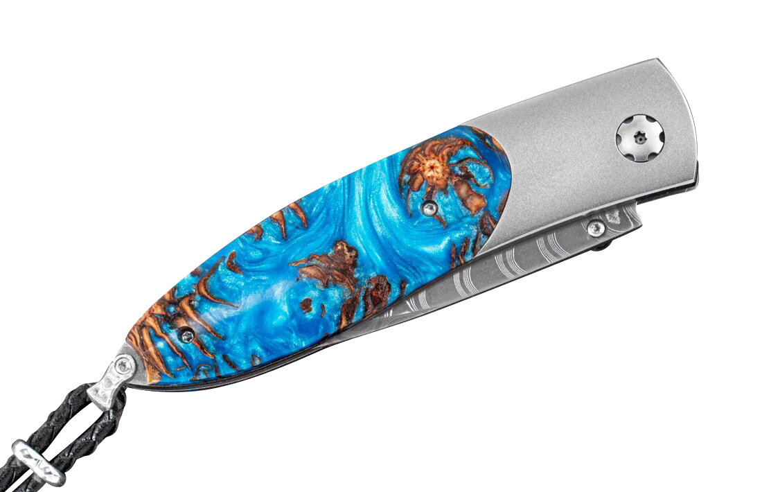 William Henry Blue Pine Pocket Knife