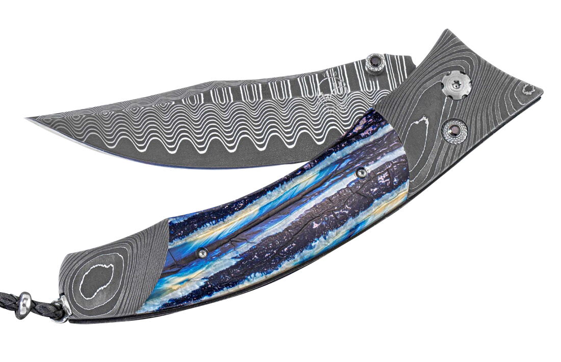 William Henry Blue Wave Pocket Knife