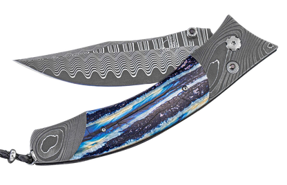 William Henry Blue Wave Pocket Knife