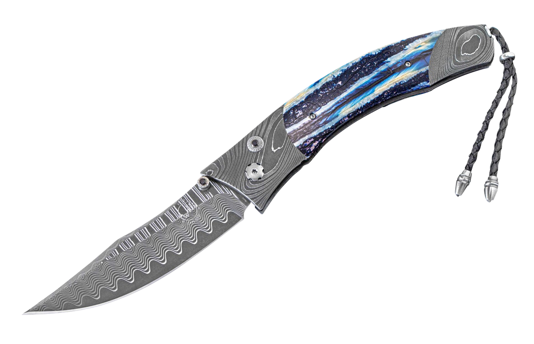 William Henry Blue Wave Pocket Knife