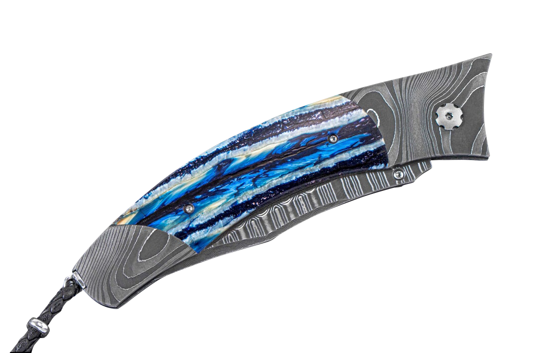 William Henry Blue Wave Pocket Knife