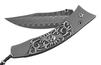 William Henry Contour Skull Candy Pocket Knife