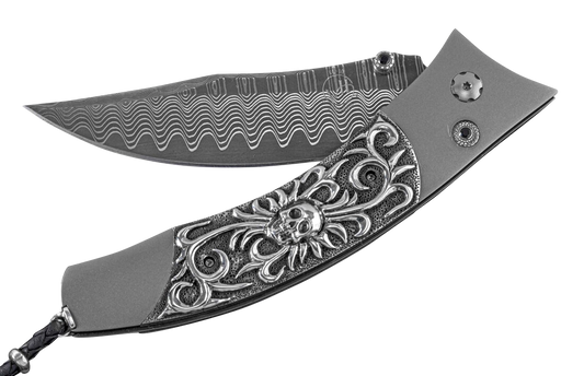 William Henry Contour Skull Candy Pocket Knife