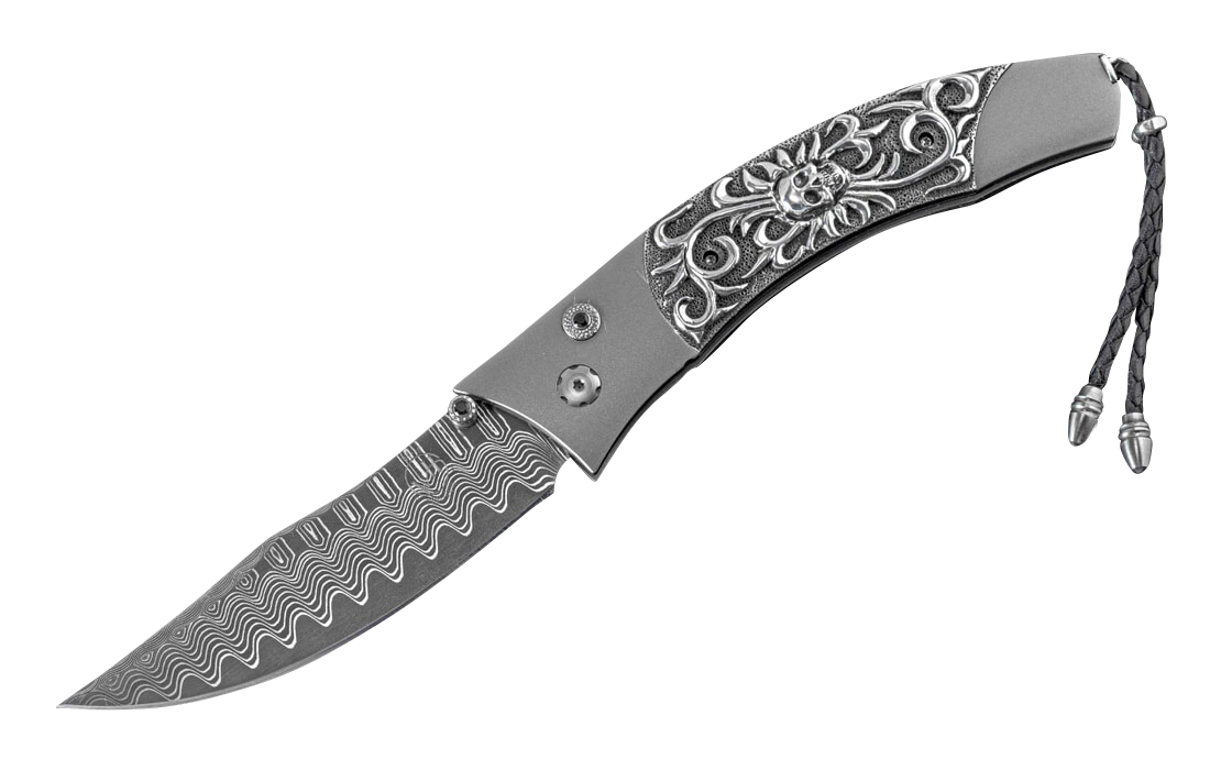 William Henry Contour Skull Candy Pocket Knife