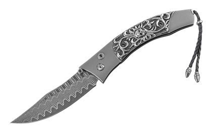 William Henry Contour Skull Candy Pocket Knife