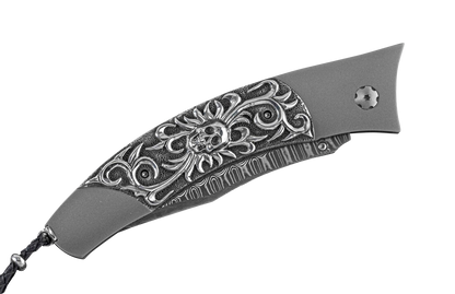 William Henry Contour Skull Candy Pocket Knife