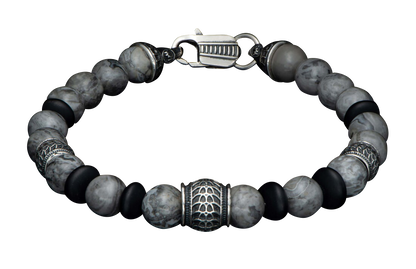 William Henry Newport Silver Agate Bracelet