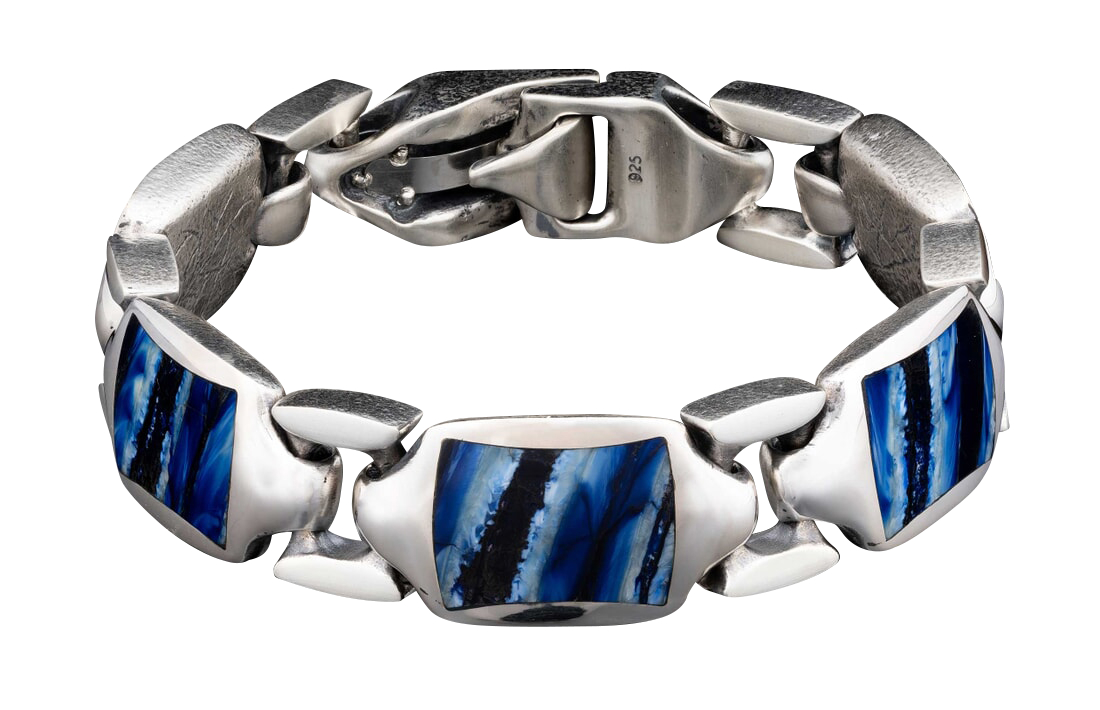 William Henry Blue Mammoth Retro Bracelet