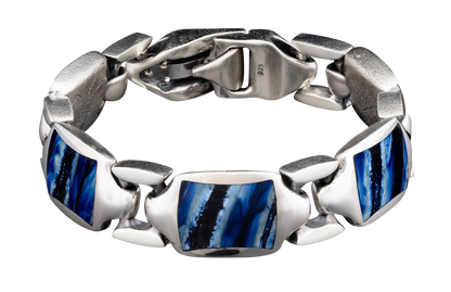 William Henry Blue Mammoth Retro Bracelet