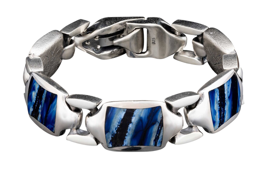 William Henry Blue Mammoth Retro Bracelet