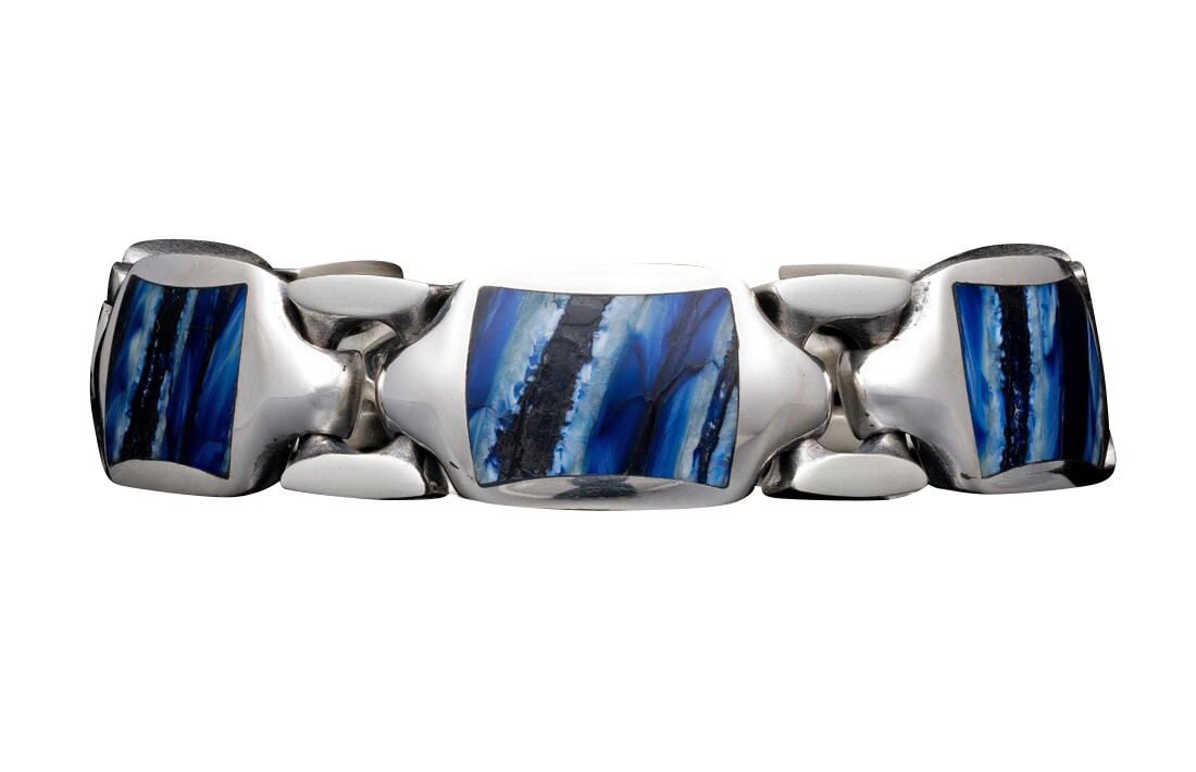 William Henry Blue Mammoth Retro Bracelet