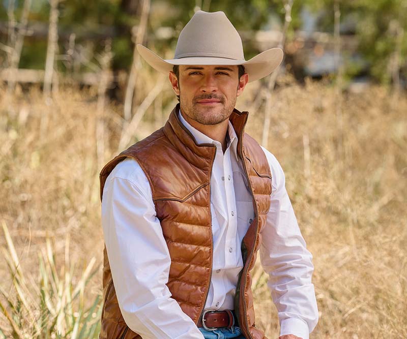 Pinto Ranch Cowhide Suede Western Vest | Pinto Ranch