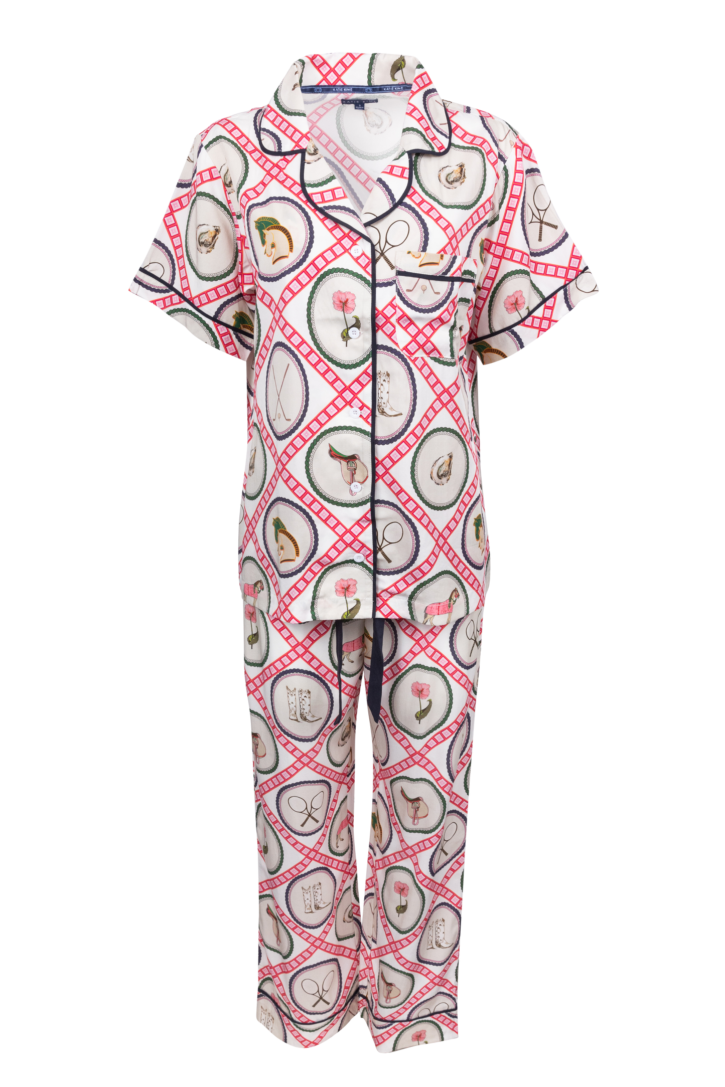 Katie Kime Saddles and Swings PJ Set
