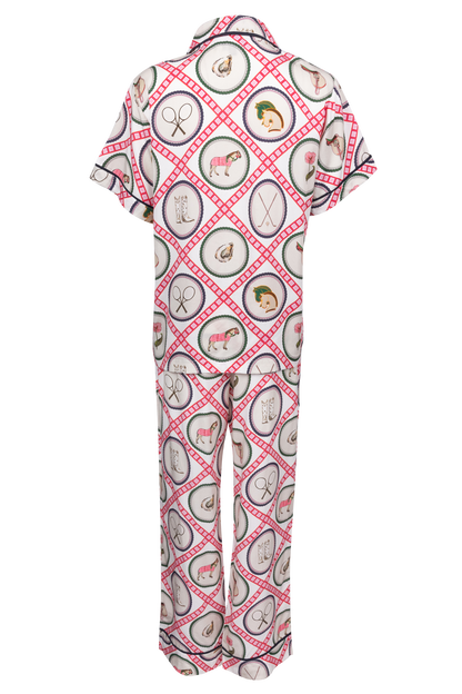 Katie Kime Saddles and Swings PJ Set