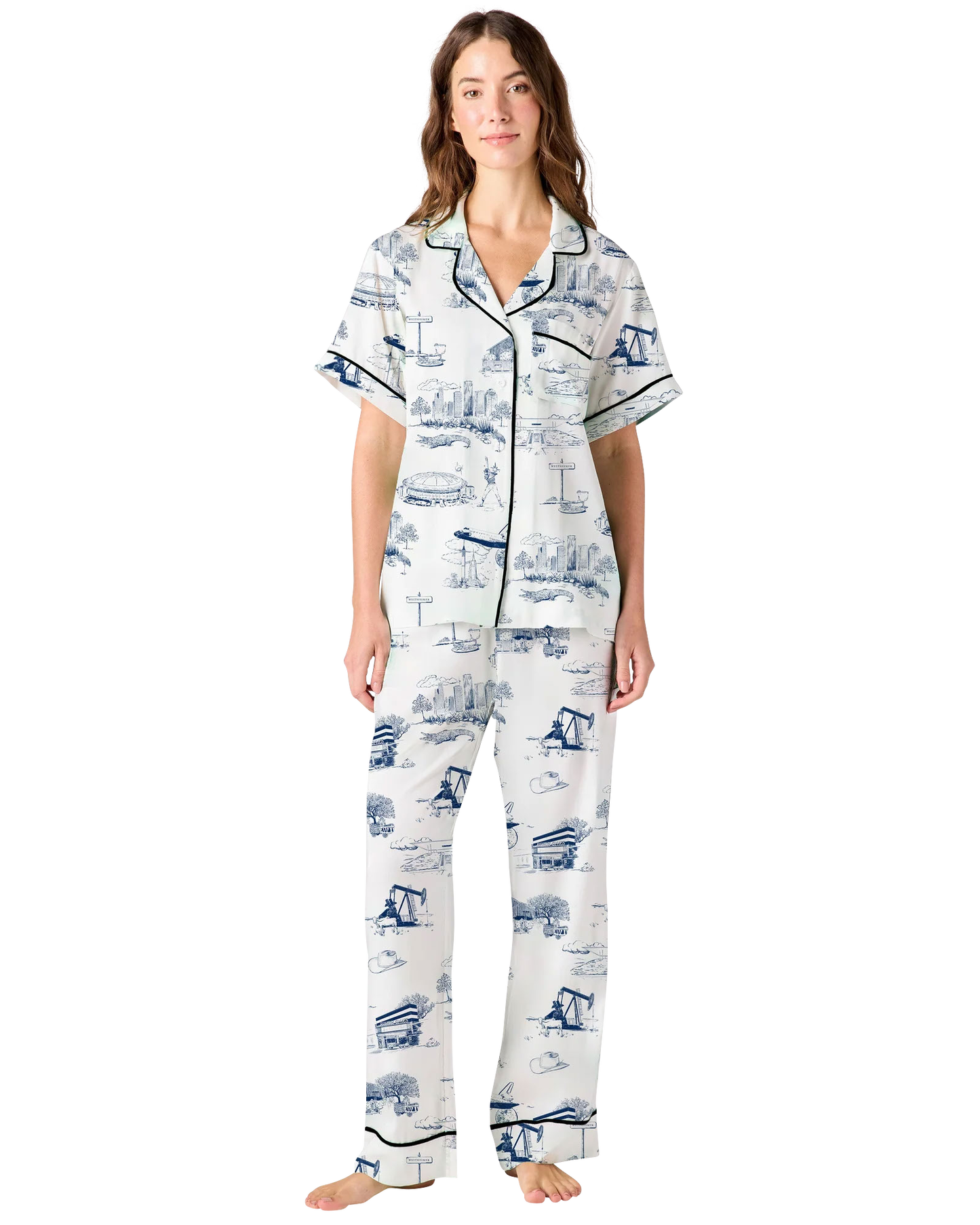 Katie Kime Houston Toile PJ Set