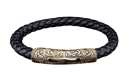 William Henry Bronze & Black Milan Bracelet