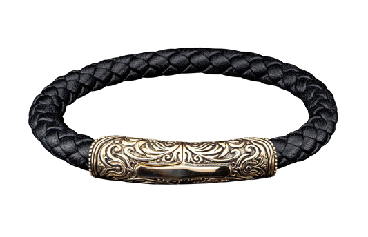 William Henry Bronze & Black Milan Bracelet