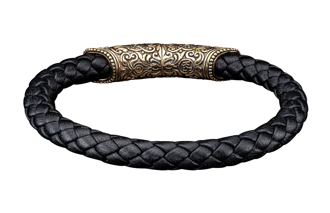 William Henry Bronze & Black Milan Bracelet