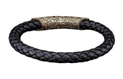 William Henry Bronze & Black Milan Bracelet
